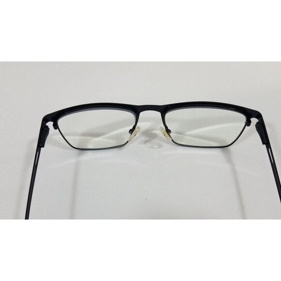 Black Metal Eyeglass Frames With Tortoise Temple Tips 51/17-141 C1 - Picture 6 of 9